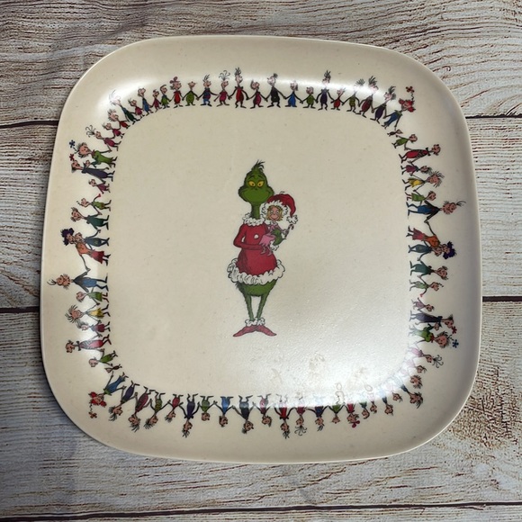 Dr Seuss Holiday Dr Seuss Grinch Bamboo Plates 4 Poshmark